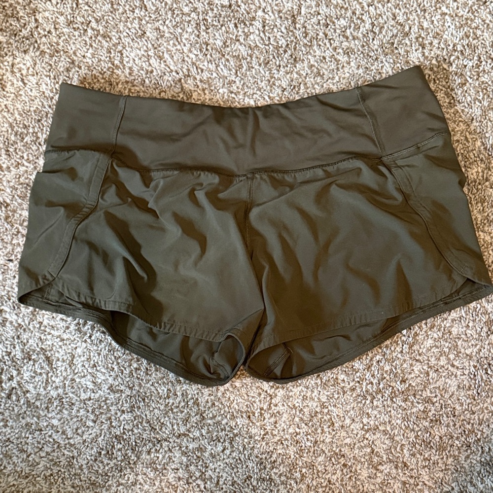 lululemon athletica Dark Green Athletic Shorts